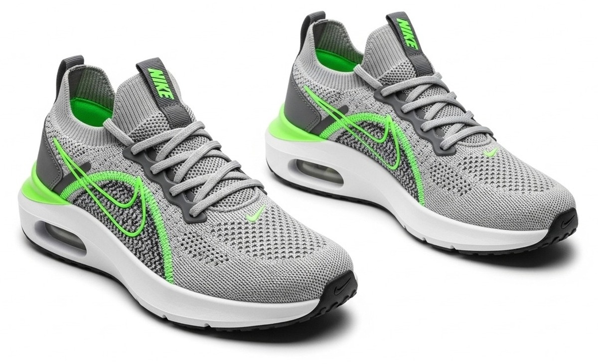 Neon Edge Knit Jogger Shoes