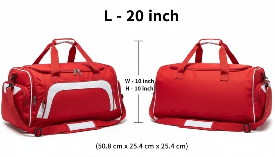 Bartind Red & Maroon Kit Bag BI-6222