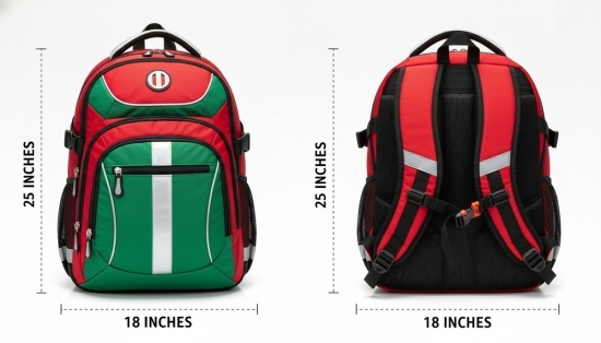 Bartind Black & Green Backpack BI-6414