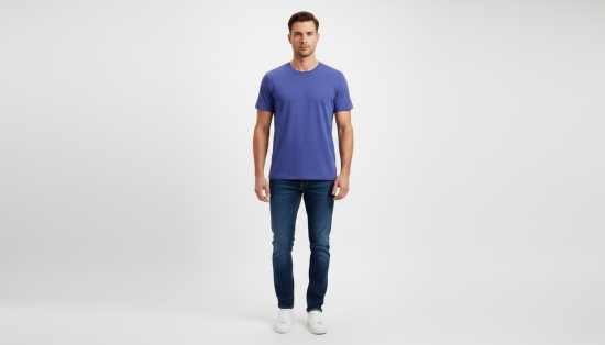 Unisex Round Neck Crew Neck Tee - Classic Fit 057