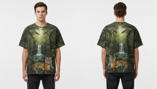 Unisex Oversize Relaxed Fit Tee - Fashion Basic 069