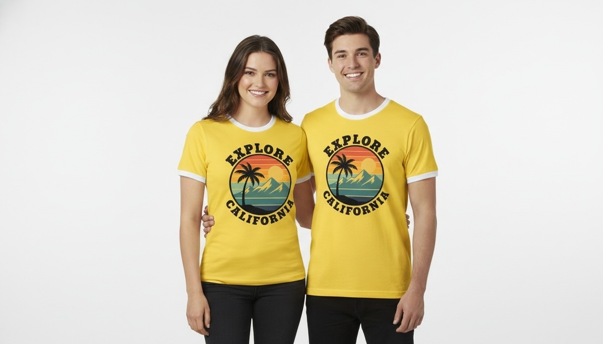 Unisex Two-Tone Tee - Classic Fit 005