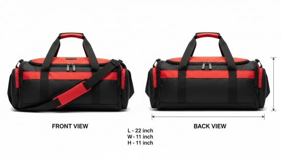 Bartind Black & Brown Duffle Bag BI-6058