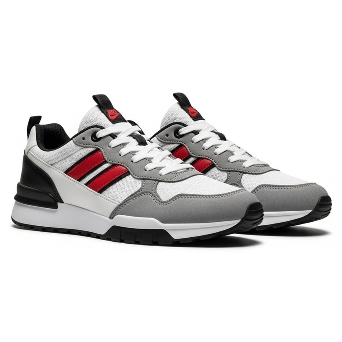 Clean Court Leather-Look Jogger Shoes - Light Daily Wear