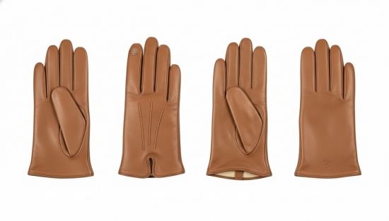 Tan Camel Leather Gloves