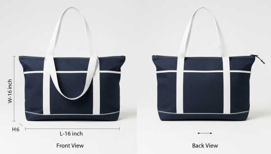 Bartind Black & Navy Custom Bags BI-6731