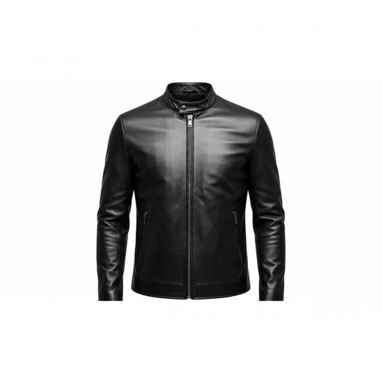Premium Leather Jacket - Classic Zip Style BI-9013